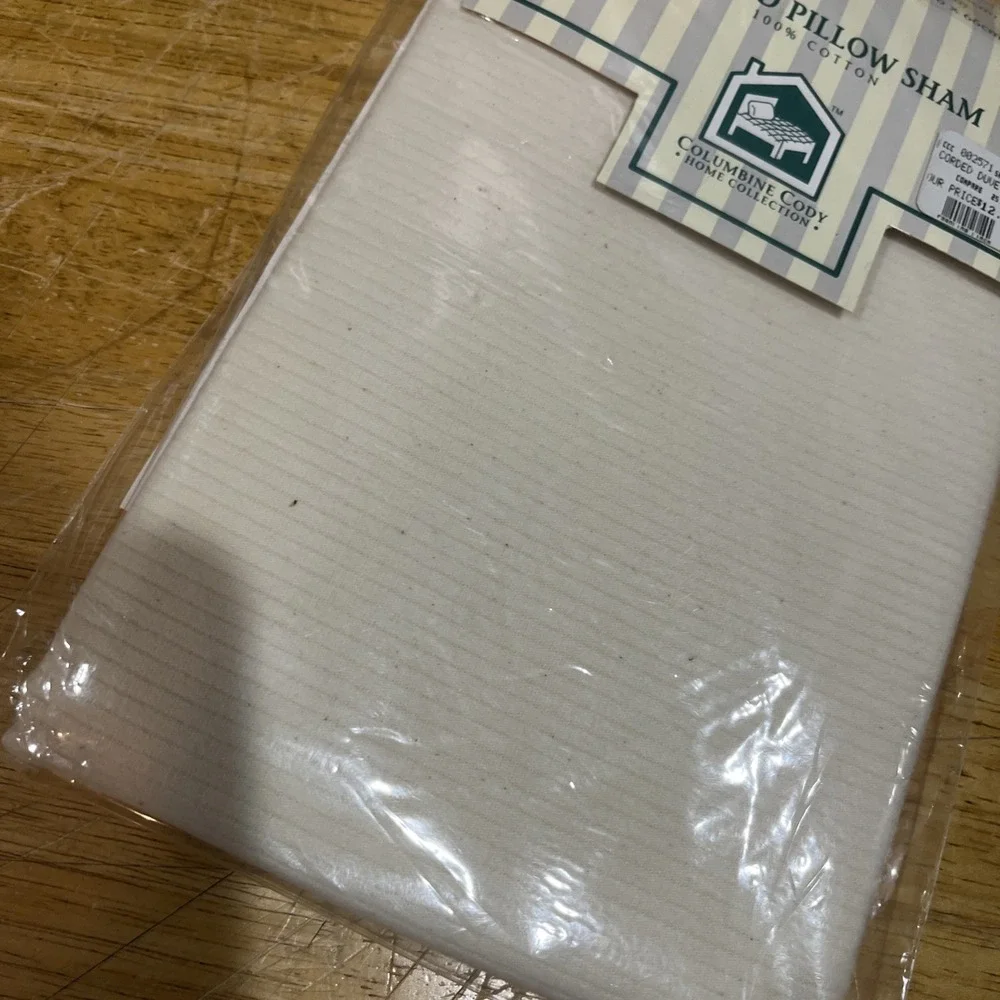 Columbine Cody Home Collection Corded‎ Standard Pillow Sham Natural